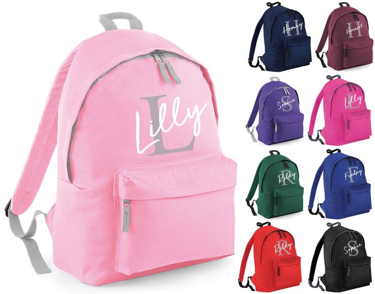 three different colored backpacks with the words, it's not easy to leave