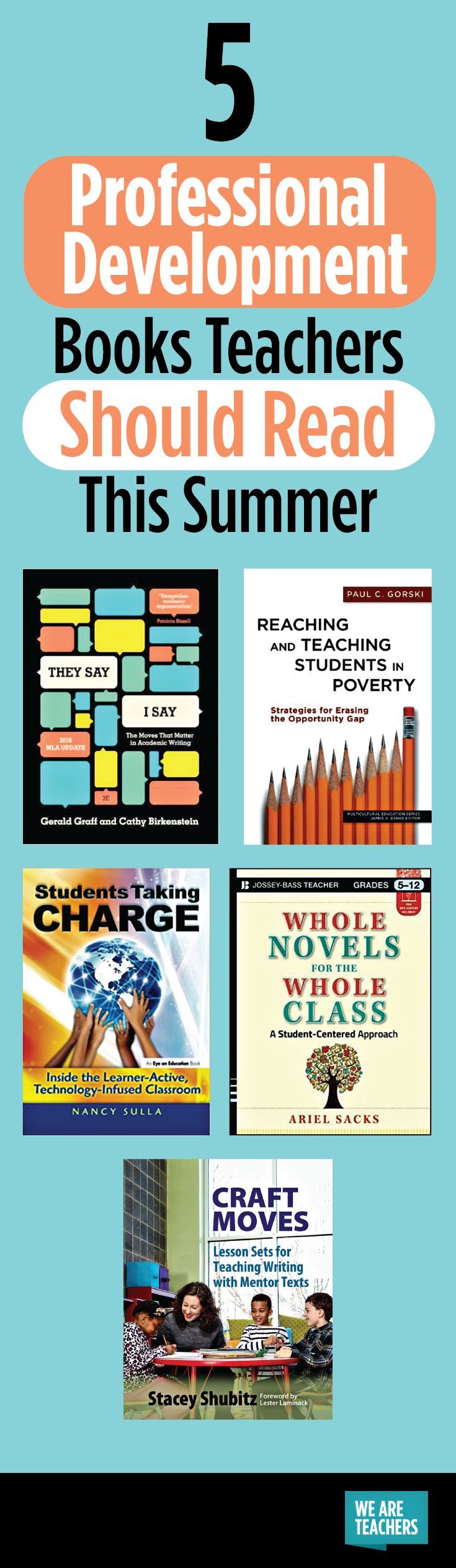 five professional development books teachers should read this summer