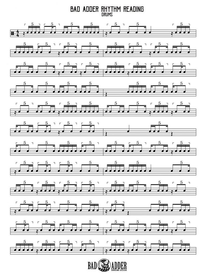 Beginner Printable Steel Tongue Drum Sheet Music