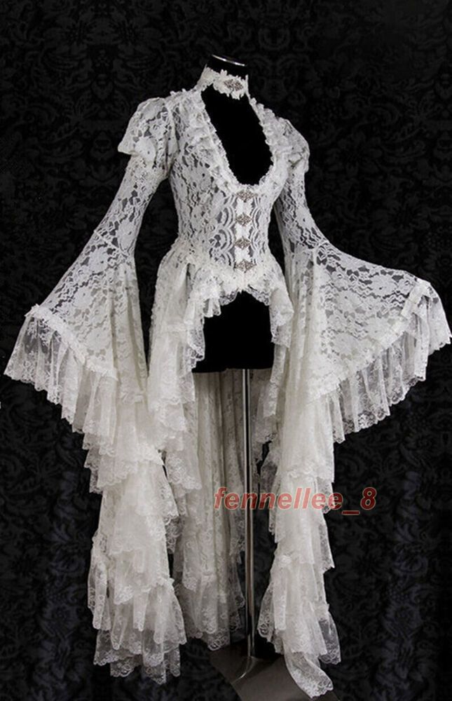 Victorian Ball Gowns, Victorian Ball, White Goth, Medieval Woman, Victorian Costume, Flare Sleeve Dress, Victorian Women, Fashion Inspiration Design, Long Tail