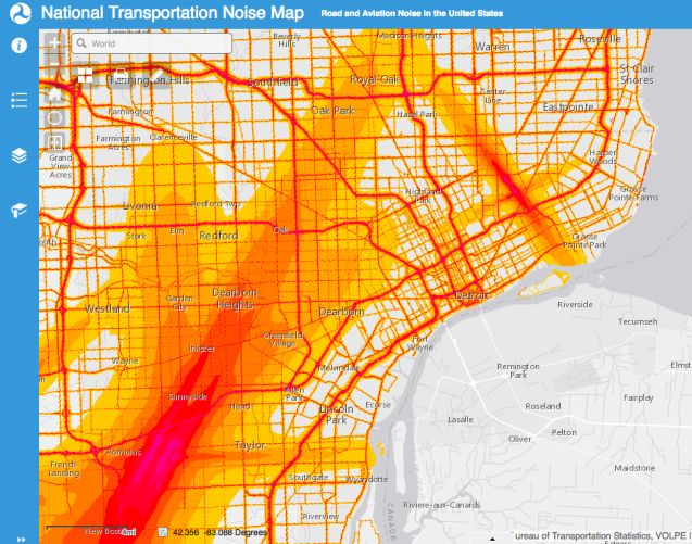 a map showing the temperature in chicago, illinois