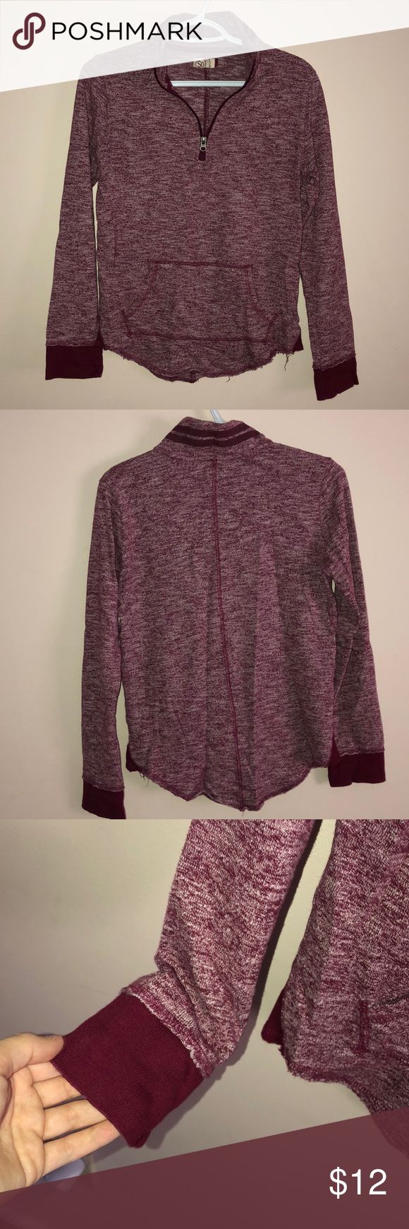 Maroon Quarter Zip Maroon Heather Quarter Zip Sweatshirt  Juniors Size M Good Condition  Stripe Details on collar  Front pocket SO Tops Sweatshirts & Hoodies Quarter Zip Sweatshirt, Zip Sweatshirt, Quarter Zip, Front Pocket, Bell Sleeve Top, Sweatshirts Hoodie, Women's Fashion, Collar, Shop My Closet