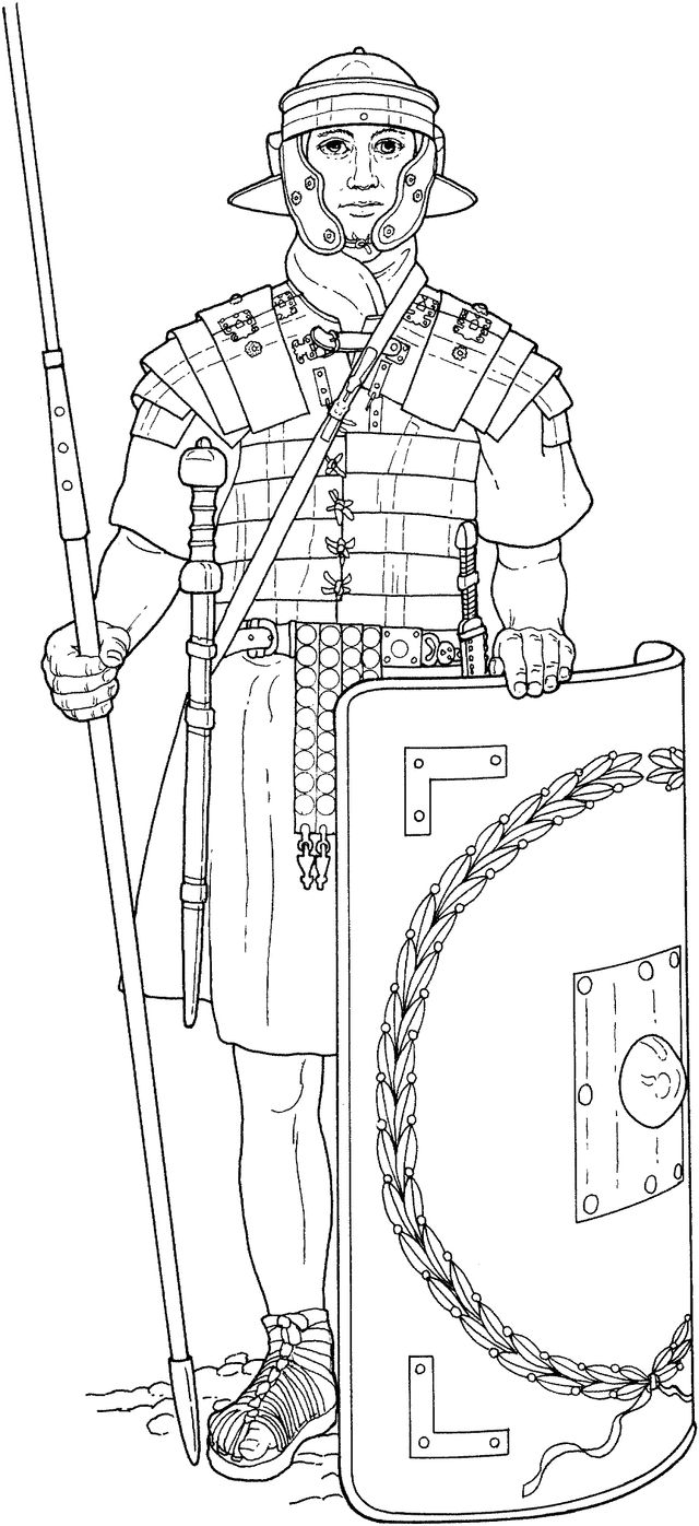 How the Roman Army Went From Weak to Mighty: Soldier From a Roman Legion in the Roman Army Social Studies Classroom Ideas, Armor Pieces, Roman Man, Ancient Roman Empire, Lego Coloring Pages, Roman Army, Roman Soldier, Flag Coloring Pages, Historical Illustration