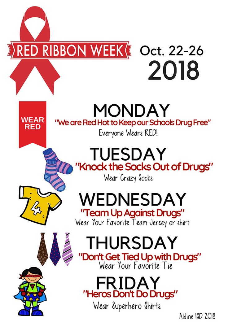 Red Ribbon Week Flyer Template