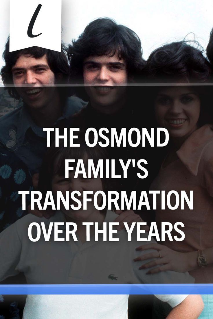 the osmond family's transformation over the years is now available for free