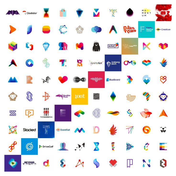 many different logos are shown together on this white background, and there is no image to describe