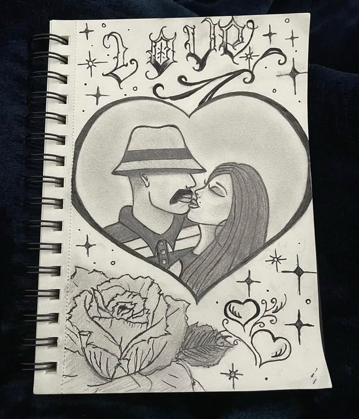 Chicano love 🫀 | Mini canvas art, Easy graffiti drawings, Hand art drawing