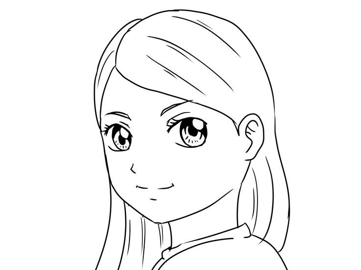 How+to+Draw+Yourself+As+a+Manga+Girl/Boy+--+via+wikiHow.com Boy And Girl Drawing, Animated Girl, Girl Drawing Easy, Girl Face Drawing, Cartoon Drawings Of People, Person Drawing, Drawing People Faces, Best Anime Drawings, Drawing Heads