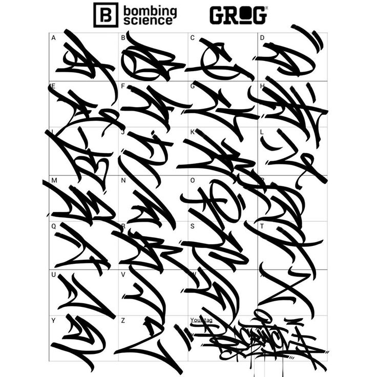 some type of graffiti written on a calendar with the word grog in black ink