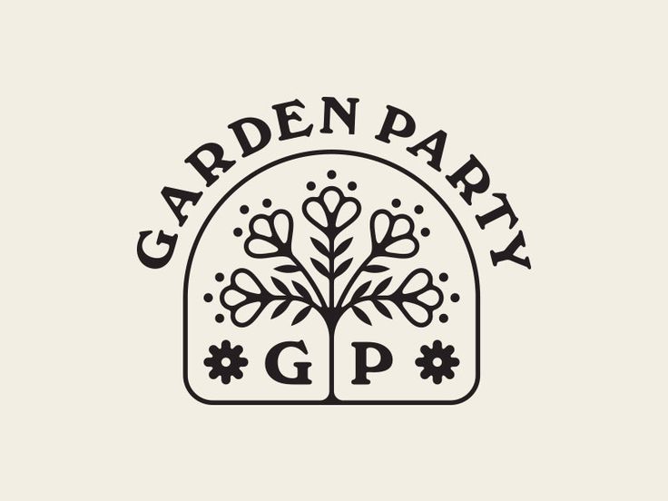 Garden Party | Branding design inspiration, Custom logo design ...