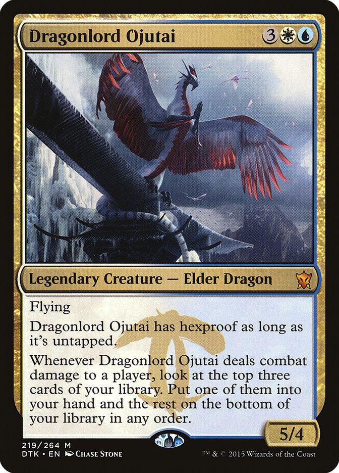 a card with an image of a bird on it's back and the words, dragon