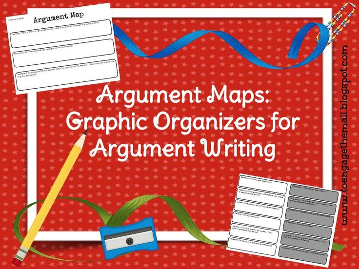 an argument map for graphic organizers