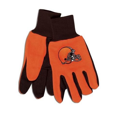 Cleveland Browns Two Tone Adult Size Gloves #ClevelandBrowns Tailgate Games, Nfl Merchandise, Brown Gloves, The Palms, Work Gloves, Cleveland Browns, Winter Months, Nfl Football, Baby Gear