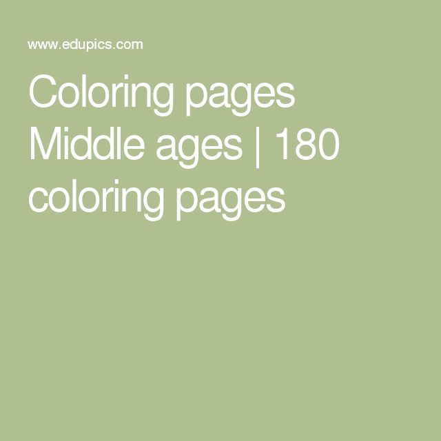 Coloring pages Middle ages | 180 coloring pages