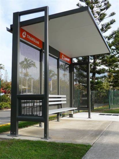 [Hot Item] Customized Stainless Steel Bus Shelter Bus Station Shelter ...