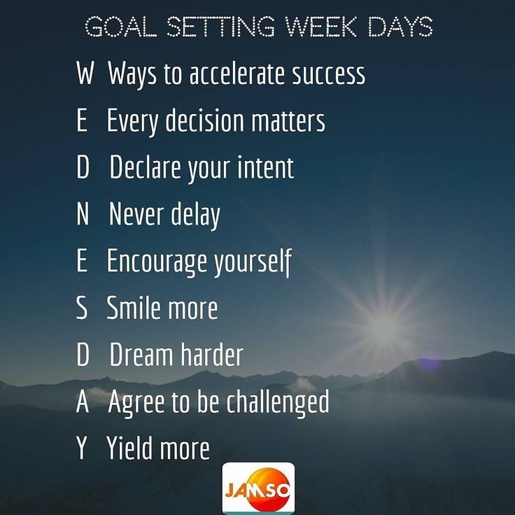 an image of a goal setting week with the sun in the sky and mountains behind it