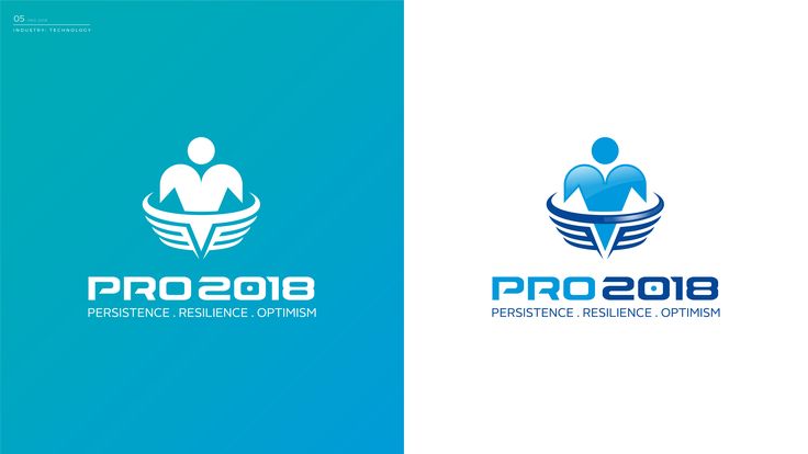 the logo for pro208 is shown in two different colors, one blue and one white