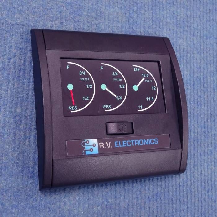 RV Electronics: LCD 2 Tank Water Level Indicator and Voltmeter Water Level Indicator, Water Level, Camping Tips, Vehicle Gauge, Water Tank, Caravan, Batteries, Rv, Camping