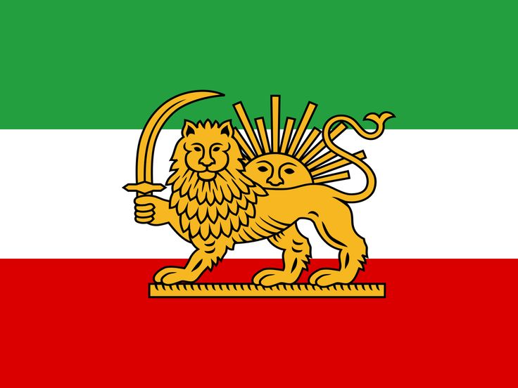 the flag of italy with a lion on it