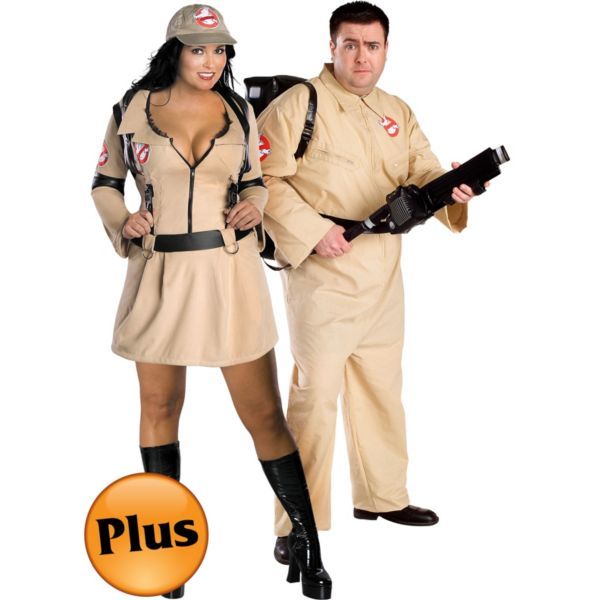 Plus Size  Ghostbusters Couples Costumes Ghost Busters Costume, Costume Couple, 80s Fancy Dress, Party City Costumes, Pregnant Halloween Costumes, Couple Costume, Plus Size Costumes, Diy Halloween Costumes For Kids, Pregnant Halloween