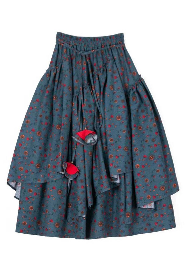 French Dark Grey Floral Tie Waist Print Wrinkled A Line Skirts FallFabric: Cotton 45%, Linen 55%Size & Fit: This garment fits true to size.Length: Size 3XL measures 35.88"from waist to hem.Waist:Fitted - elastic waist allows stretch Hip: Loosely Fitted. room for hips. Hand Wash Cold. Casual Non-stretch Tiered Gathered Skirt, Cotton Ruched Skirted Bottoms, Flowy Ruched Cotton Skirt, Cotton Asymmetrical Gathered Skirt, Asymmetrical Cotton Gathered Skirt, Asymmetrical Gathered Cotton Skirt, Cotton Pleated Tiered Maxi Skirt, Relaxed Ruched Cotton Skirt, Ruched Relaxed Cotton Skirt