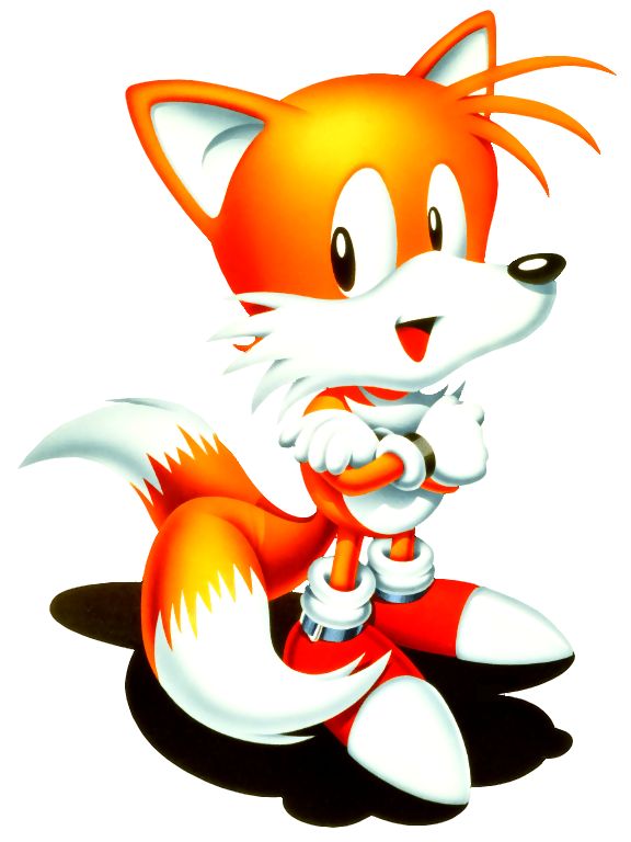 an orange and white cartoon character sitting on the ground