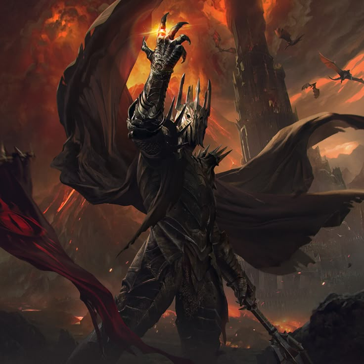 ArtStation - Sauron Dark Lord Sauron, Lord Of The Rings Sauron Art, Nazgul Art, Lord Of The Rings Balrog, Sauron Lotr, Lord Of The Rings Sauron, Balrog Of Morgoth, Melkor Morgoth, Lord Of Rings