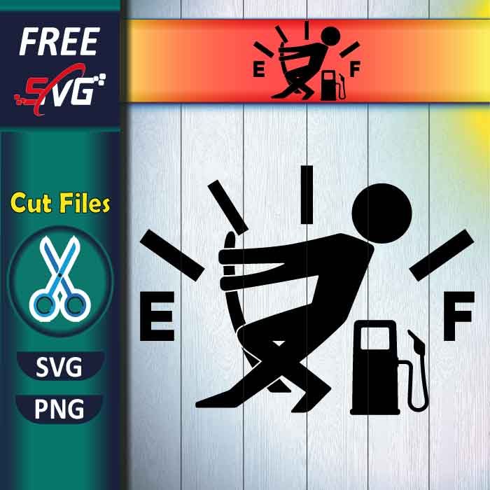 Gas Gauge SVG free, Empty Gas Tank SVG, Car decal SVG in 2023 | Free ...