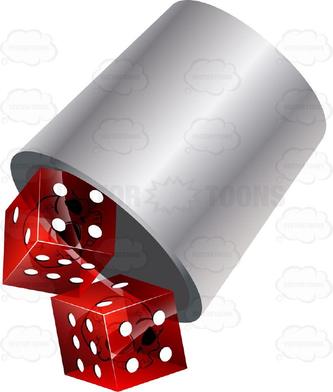 two red dices sitting on top of each other in front of a white background