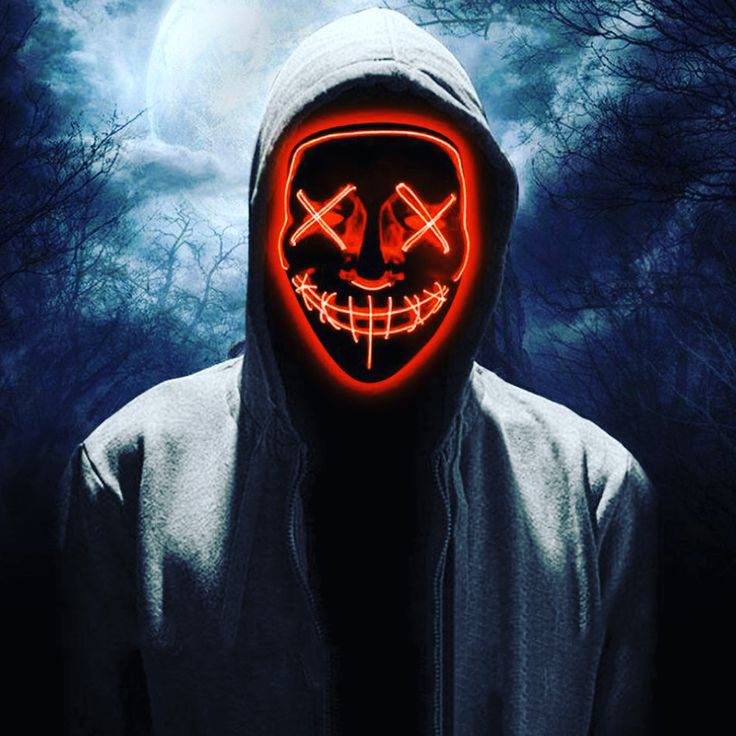 Time to Purge!! Scared Face, Diy Haunted House Props, Led Costume, Mask Light, Rave Mask, Diy Halloween Games, 3d Mask, Scary Mask, Led Mask