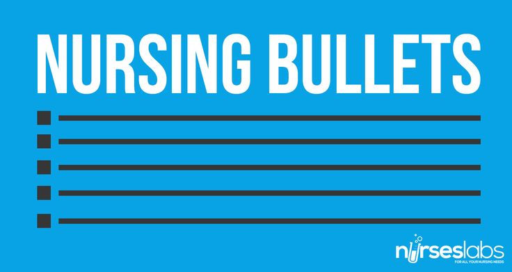 the words nursing bulletins are in white letters on a blue background with black and white lines