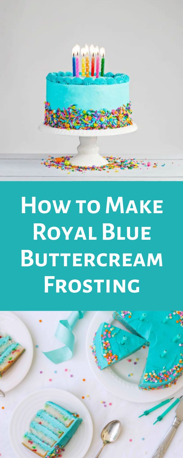 how to make royal blue buttercream frosting