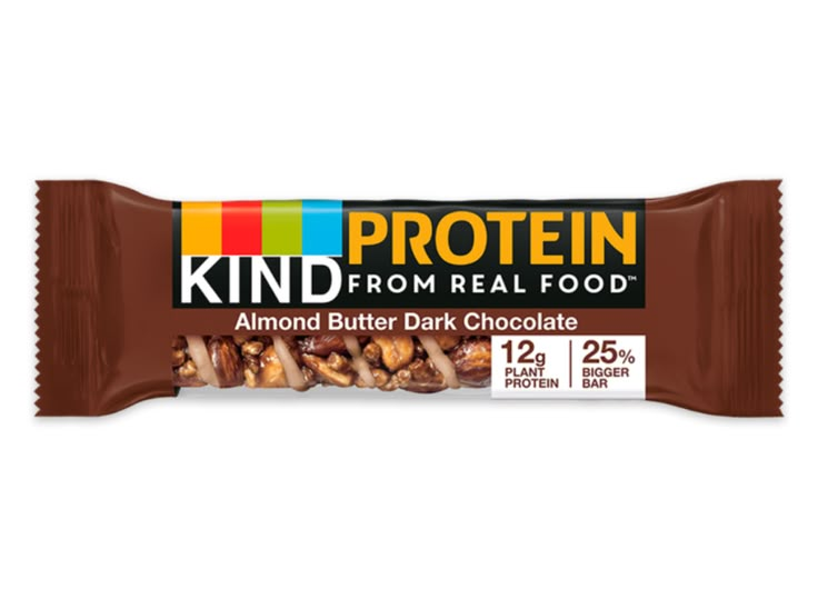 kind protein bar with almond butter and dark chocolate