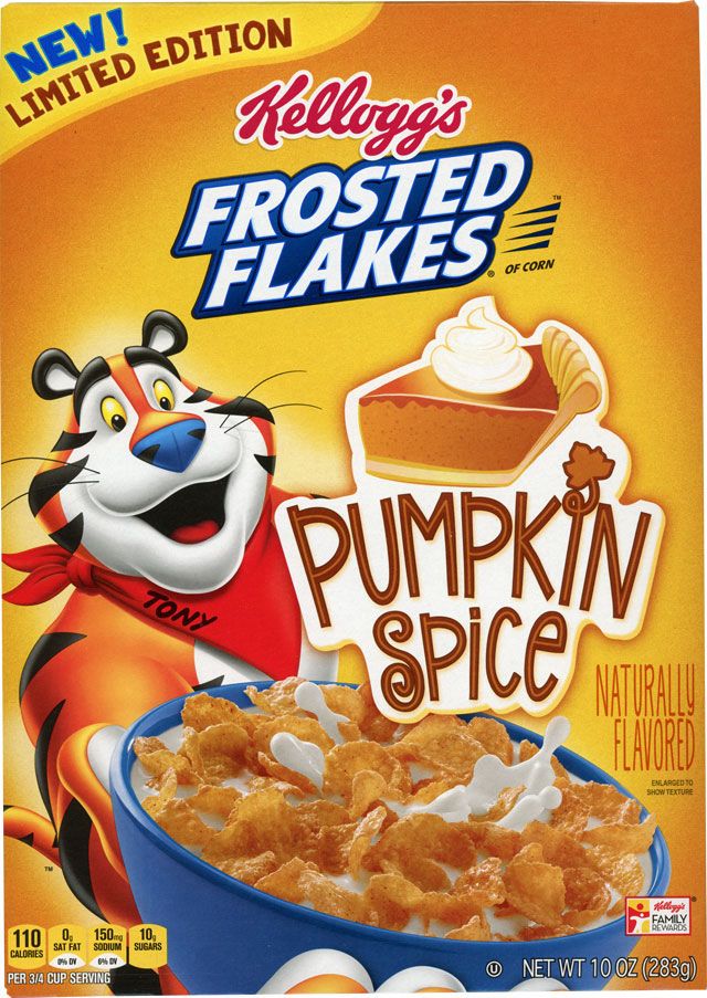 a package of frosted pumpkin spice cereal