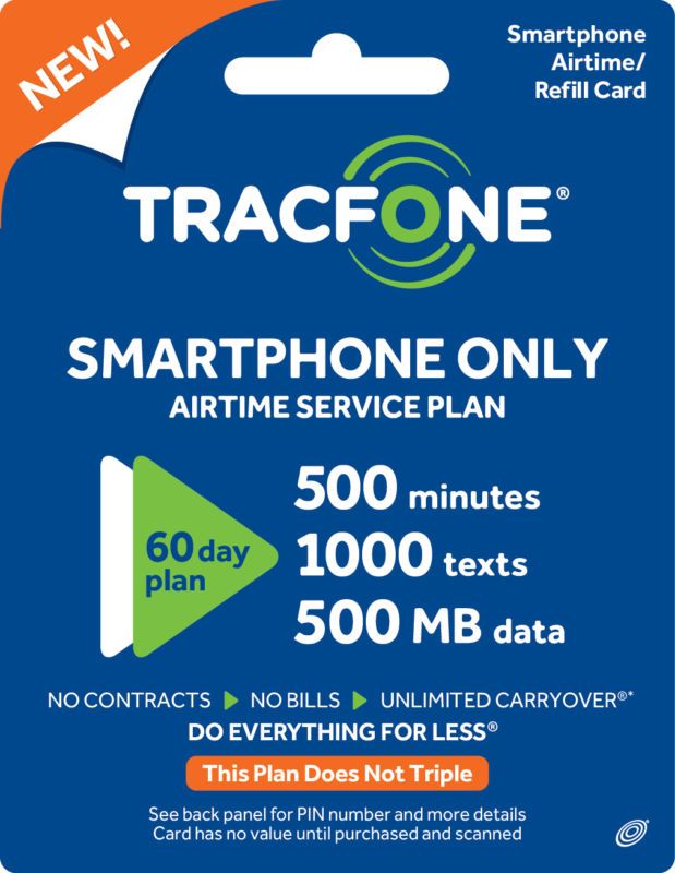 the tracfone smart phone only appliance plan is $ 50 per month