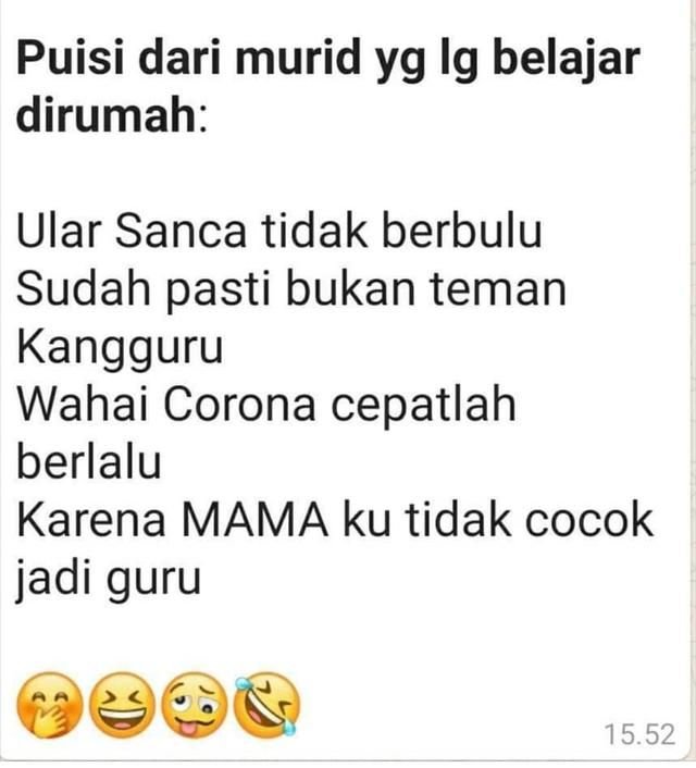 Puisi Anak Yang Belajar Di Rumah Kata Kata Motivasi Kata Kata Indah Teks Lucu