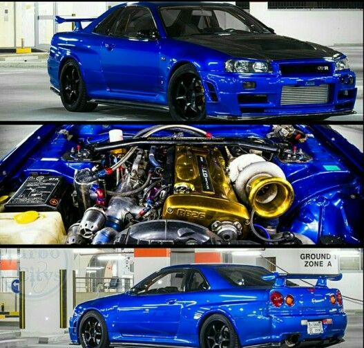 Nissan GTR Skyline - Blue and Gold Edition