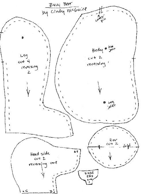 the pattern for an oven mitt