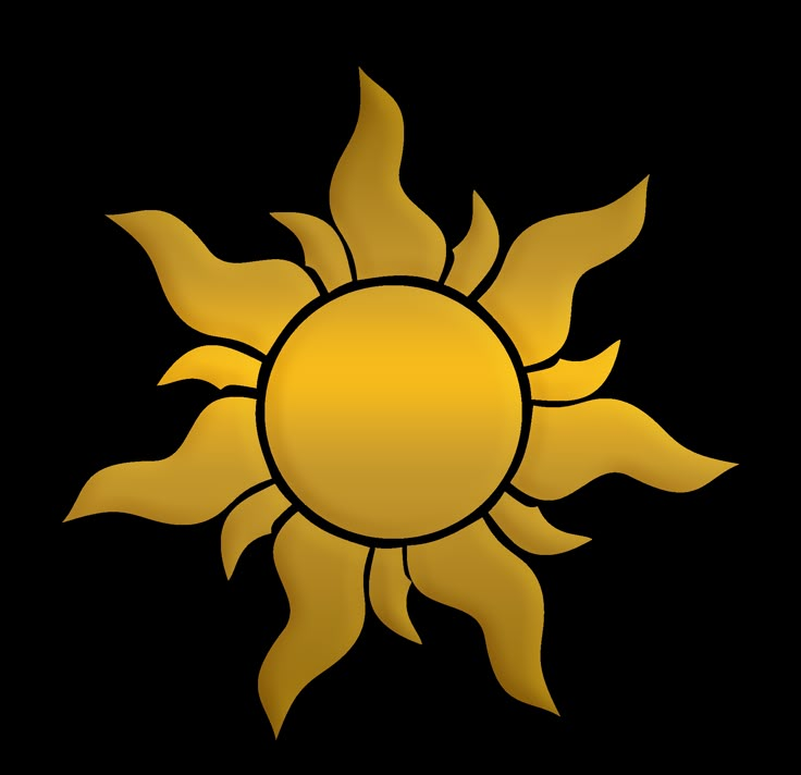 a yellow sun logo on white background with clipping area for text or image to be added