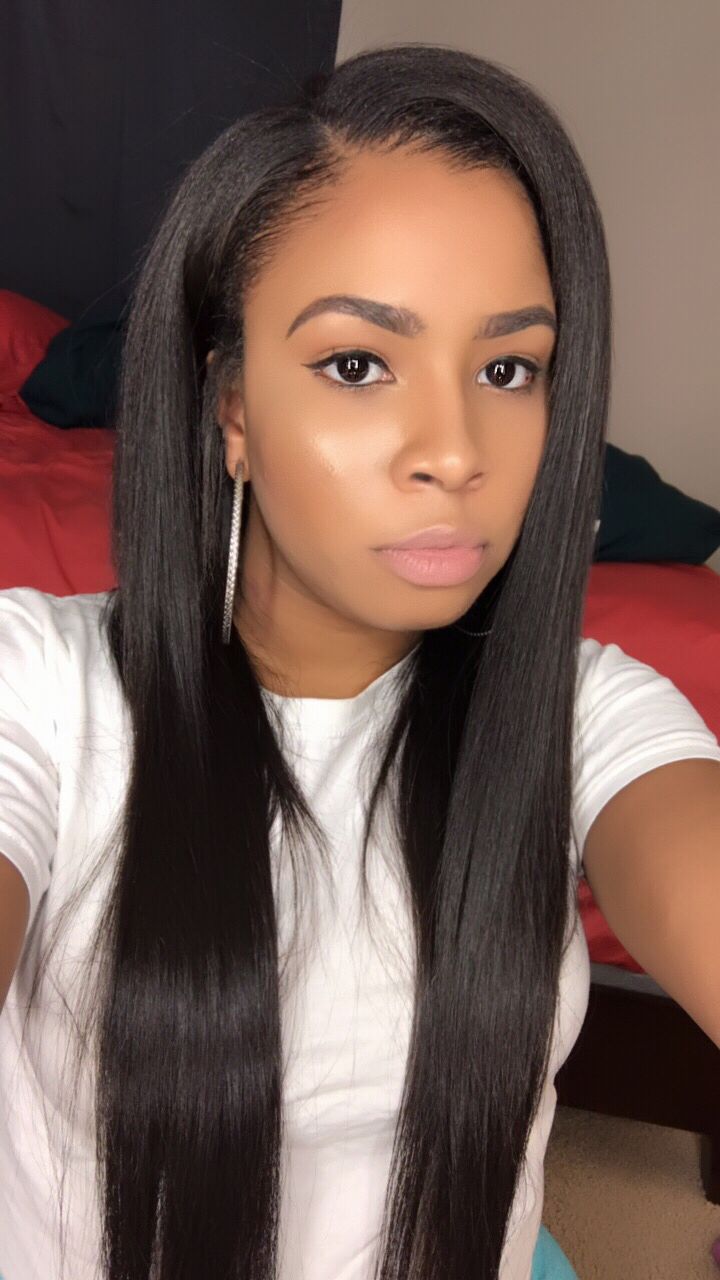 Side Part Sew in Black Hairstyles Sew In, Sew In Weave Hairstyles, Beyonce Hair, Straight Weave, Straight Weave Hairstyles, Sew In Hairstyles, Sew Ins, Short Hair Wigs, Look Short