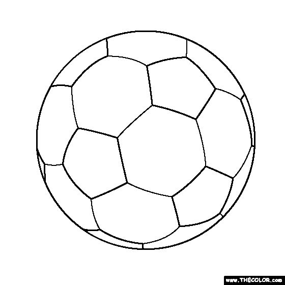 Free Online Coloring Pages TheColor | Soccer ball, Soccer, Nike soccer ball