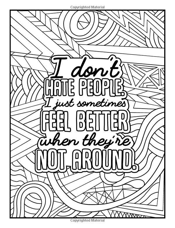 Pinterest | Quote coloring pages, Swear word coloring book, Words ...