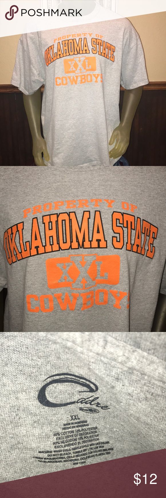 OSU Go Pokes Oklahoma State University Cowboys 2X OSU Go Pokes Property Of Oklahoma State University Cowboys 2X - like new - 26” Pit to pit / 30” Top of the shoulder to the bottom of the shirt Shirts Tees - Short Sleeve Go Pokes, Oklahoma State University, Oklahoma State, The Shirt, State University, Oklahoma, Tee Shirts, University, Like New