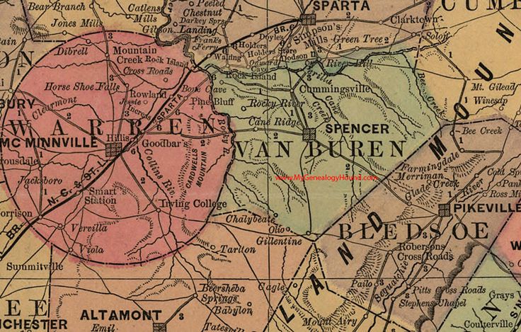 an old map shows the location of many towns