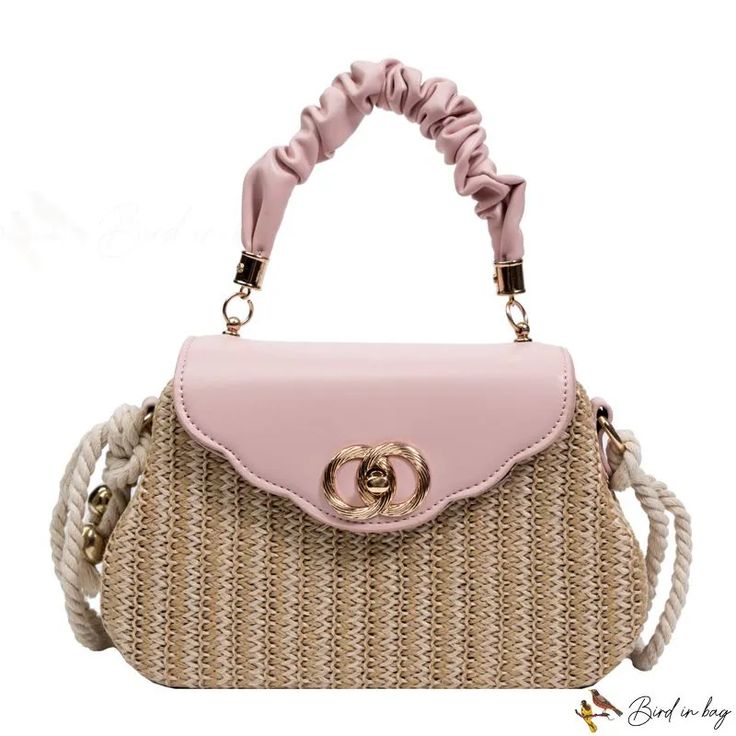 Bird in Bag - New fashion bump color woven small square bag shoulder bag hand rattan vacation crossbody straw bag Trendy Rectangular Straw Bag With Detachable Strap, Trendy Beige Braided Bag, Trendy Braided Beige Bag, Trendy Beige Straw Satchel Bag, Trendy Beige Satchel Straw Bag, Trendy Woven Straw Bag, Trendy Woven Crossbody Straw Bag, Trendy Straw Bag With Detachable Strap And Top Handle, Trendy Braided Rectangular Bags