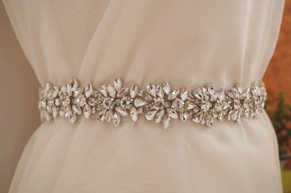 clear rhinestone sash applique, crystal trim belt for wedding sash, rhinestone bridal sash belt trim Long Trim, Bridal Head Piece, Bridal Sash Belt, Bridal Applique, Large Beads, Crystal Trim, Crystals Beads, Bouquet Flower, Wedding Sash