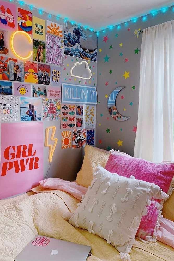 Dorm Wall Décor With Neon Signs #neonsignsdecor ☆ Simple and ...