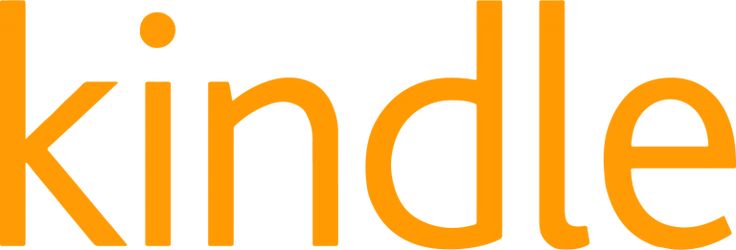 an orange kindle logo with the word kindle on it's bottom corner