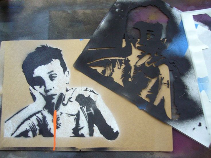 Creating Complex Spraypaint Stencils by Hand | Stencil street art ...