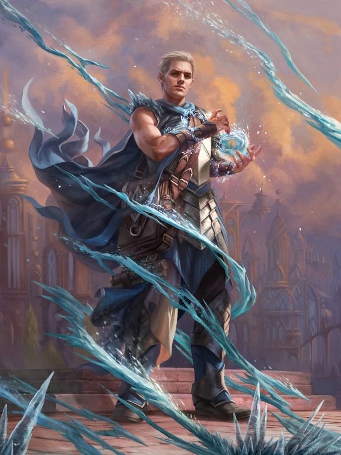 Will Kenrith - MTG Wiki Magali Villeneuve, Ice Magic, Super Powers Art, Mtg Art, Heroic Fantasy, Dungeons And Dragons Characters, Fantasy Concept Art, Fantasy Warrior, Arte Fantasy